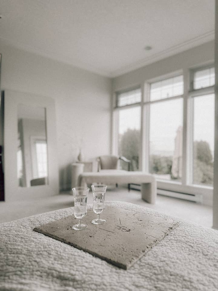 Tumbled Travertine Trays and Risers for wholesale by Green Island Outdoors