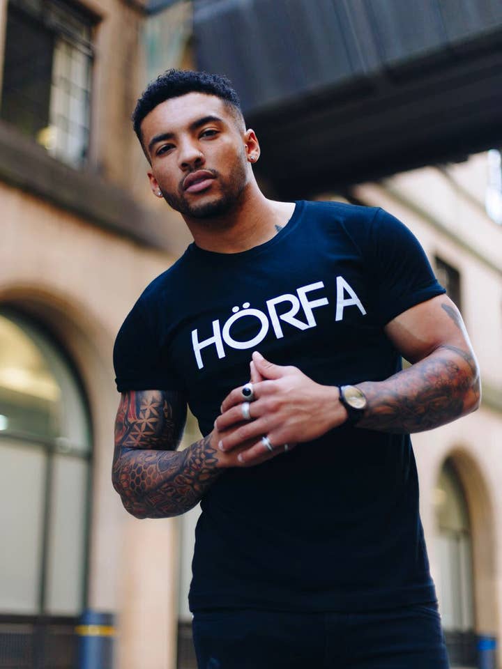 Classic T-Shirt in Black for wholesale by HÖRFA