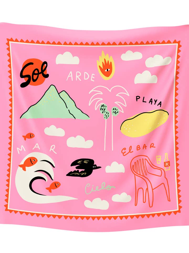 Bandana THE SUMMER PINK for wholesale by STUDIO ARDE