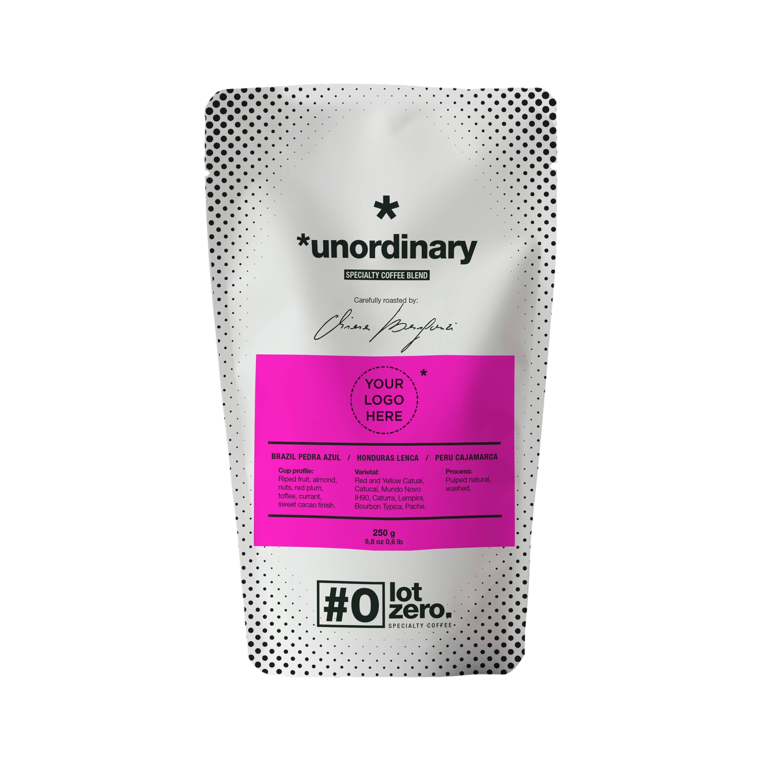 Sevengrams Srl - Wholesale Coffee Beans - Coffee Beans UNORDINARY Specialty Blend with Custom Label3