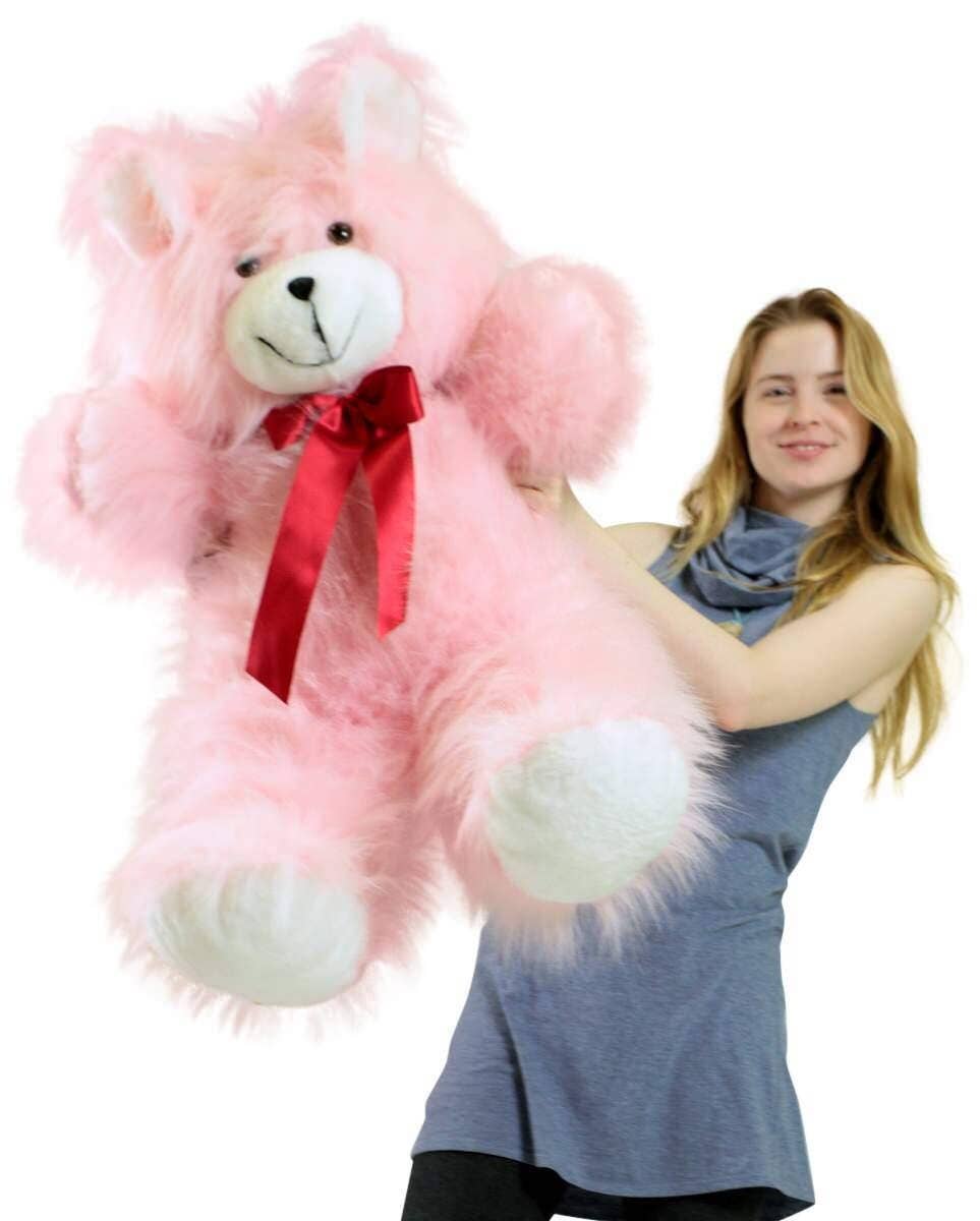 Big Plush - Wholesale Stuffed/Plush Toy - Kids & Baby - American Made Giant Pink Teddy Bear 36 Inch Soft 3 Foot6