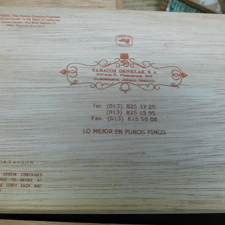 My Amigos Imports - Wholesale Decorative box - Vintage Cigar Box-Cedar-Mexico-Original-Assorted Sizes-$64