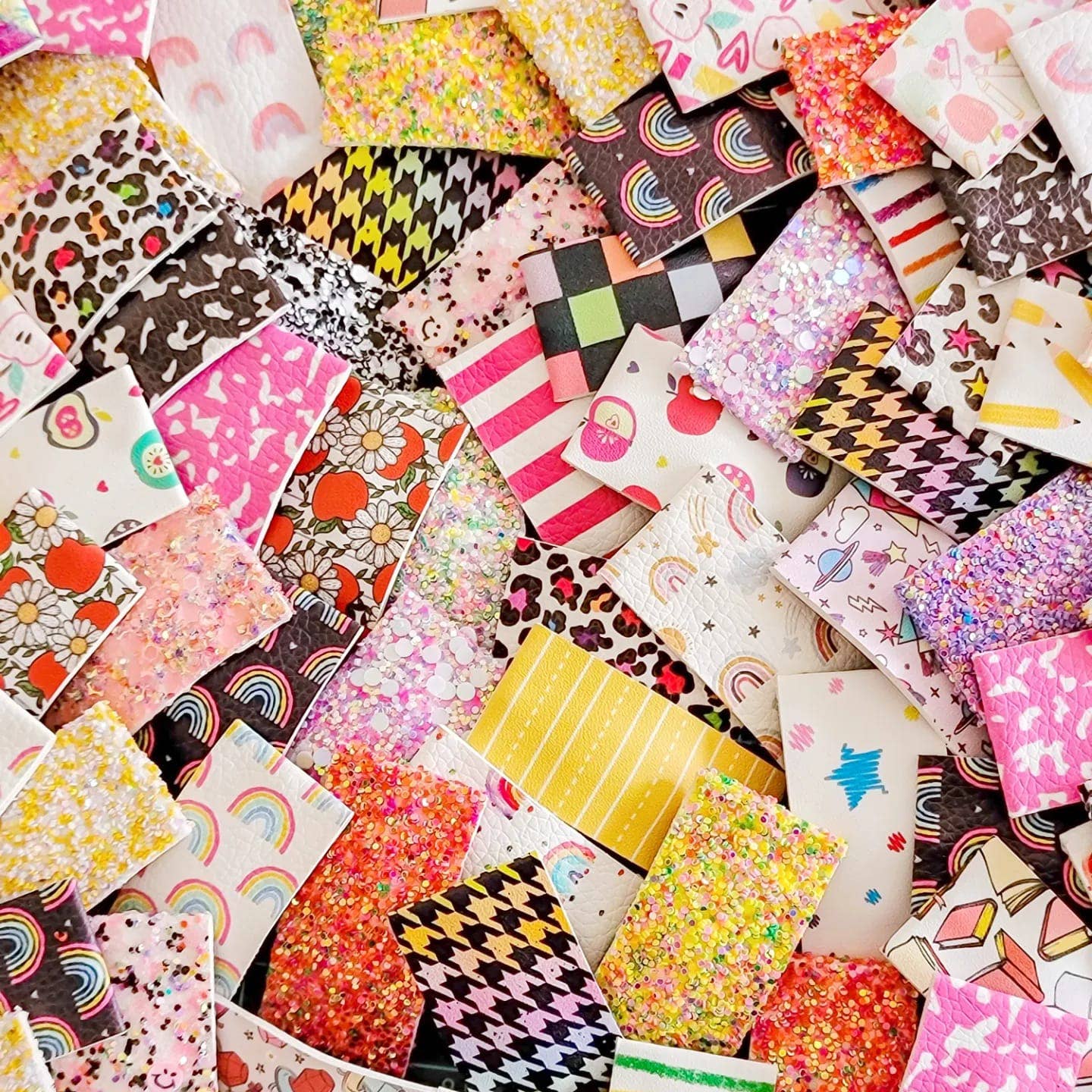 Dainty Delights Creations – wholesale Hair clip – Child – 2" RectangleSnapClip-Mystery Back2School & Rainbows1