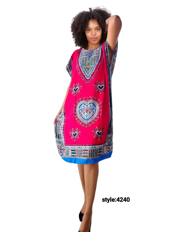 India Batik - Wholesale Kaftan - Women's - Kaftan / Mid Length -4240