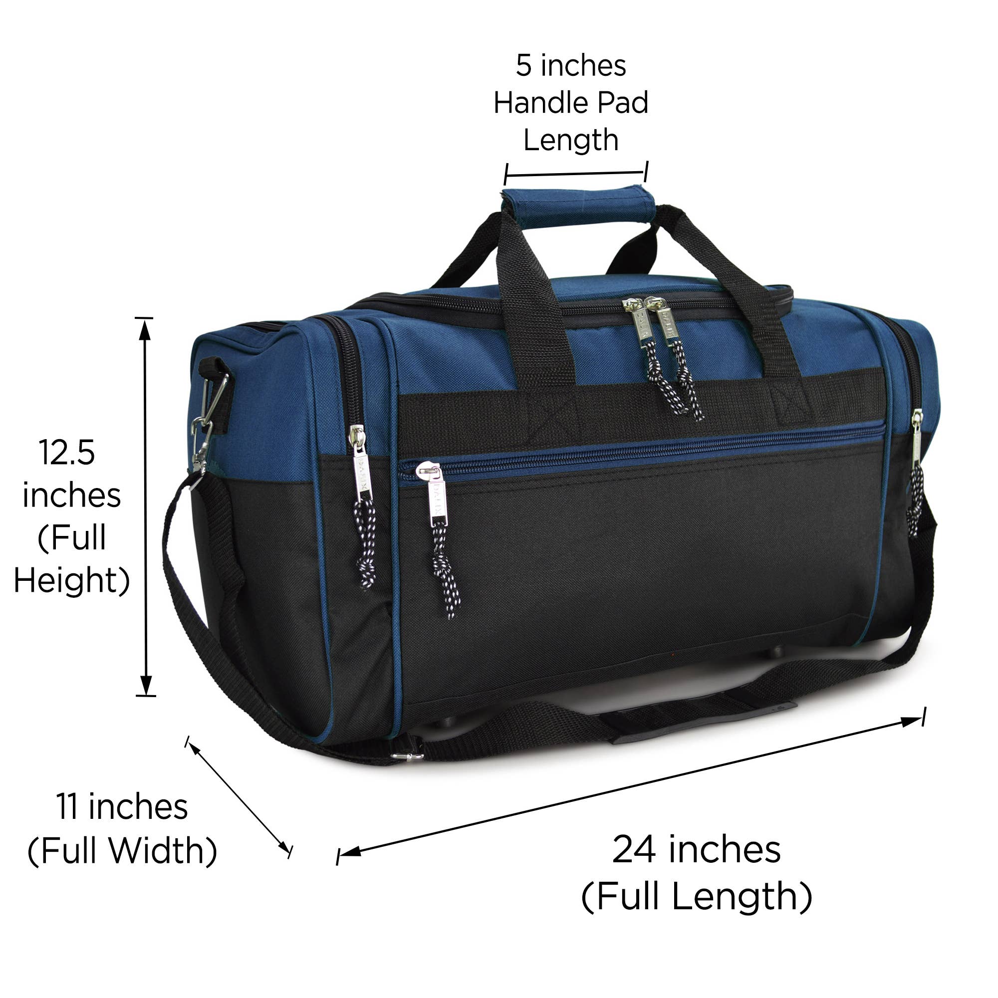 Dalix - Wholesale Weekender Bag - Unisex - DALIX 21" Blank Sports Duffle Bag Gym Bag Travel Duffel34