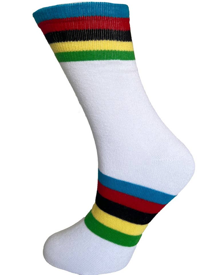 Meias UCI Brancas por atacado de Big Bobble Hats