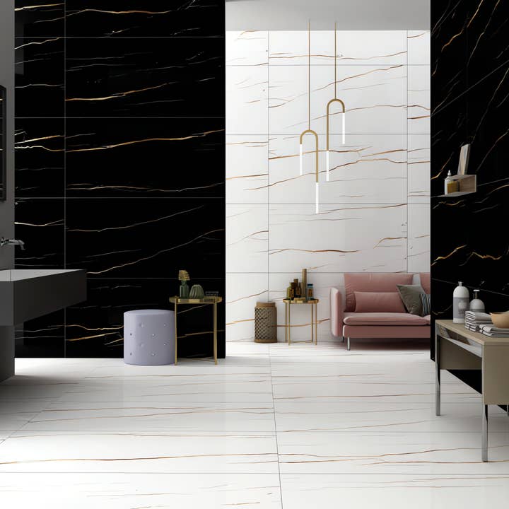 APPTILE - Vente Carrelages muraux - Cyclades Gold Black1