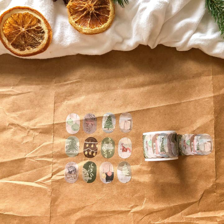 Overlap Christmas washi tape, tape, washis, stamp for wholesale by samesjournal