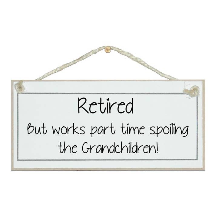 Gepensioneerde, verwende kleinkinderen... Tekenen voor wholesale door Crafty Clara