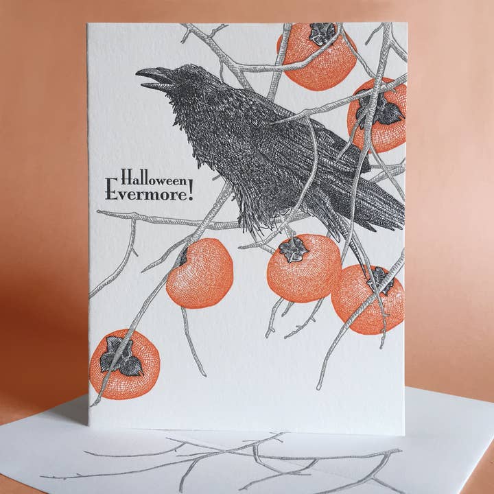 Painted Tongue Press - Wholesale Birthday Card - Persimmon Birthday, Halloween, and Blank Note Card1