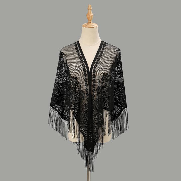 Solid Color Lace Scarf - Soft Shawl for Women_CWMM1995 for wholesale by ACCITY