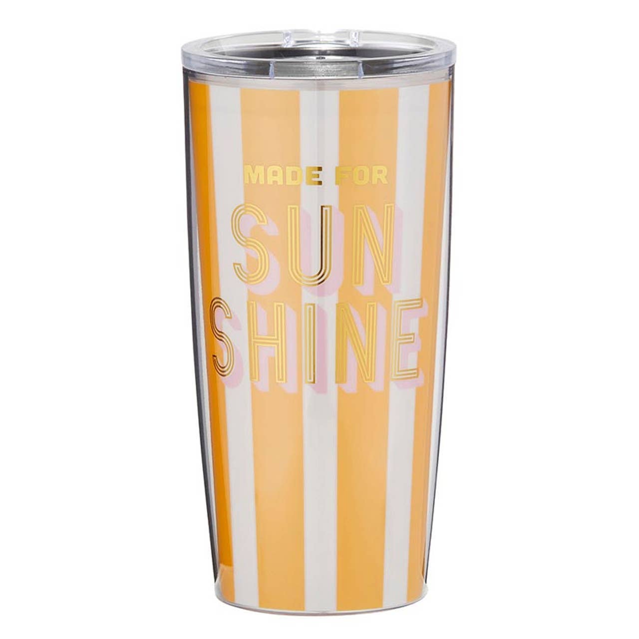 Angle - Wholesale Insulated Mug/Tumbler - Double-Wall Skinny Tumbler - Sunshine0
