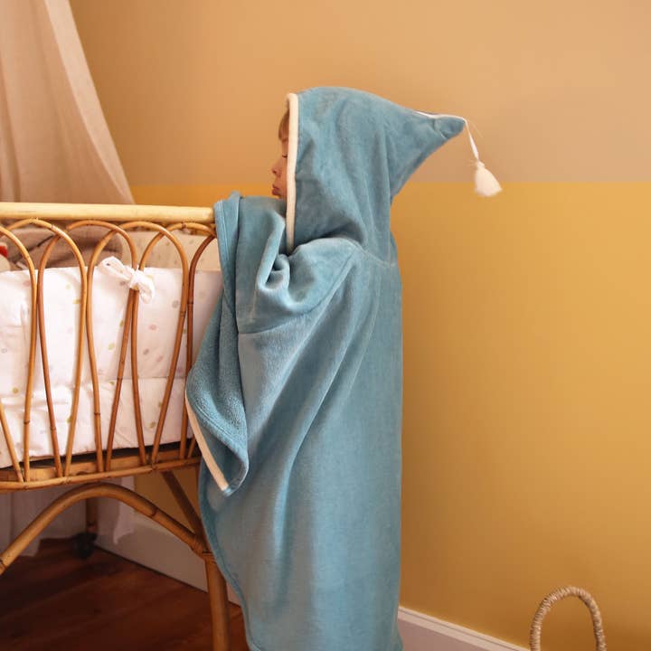 L'Oiseau Bateau - Wholesale Hooded Towel - Kids & Baby - Baby and children's bath cape - The ocean blue killer whale1