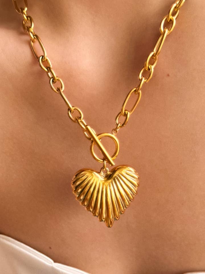 Collier Chaîne en Acier Inoxydable Plaqué Or 18K Imperméable - 7789 pour la vente par Mia Accessories