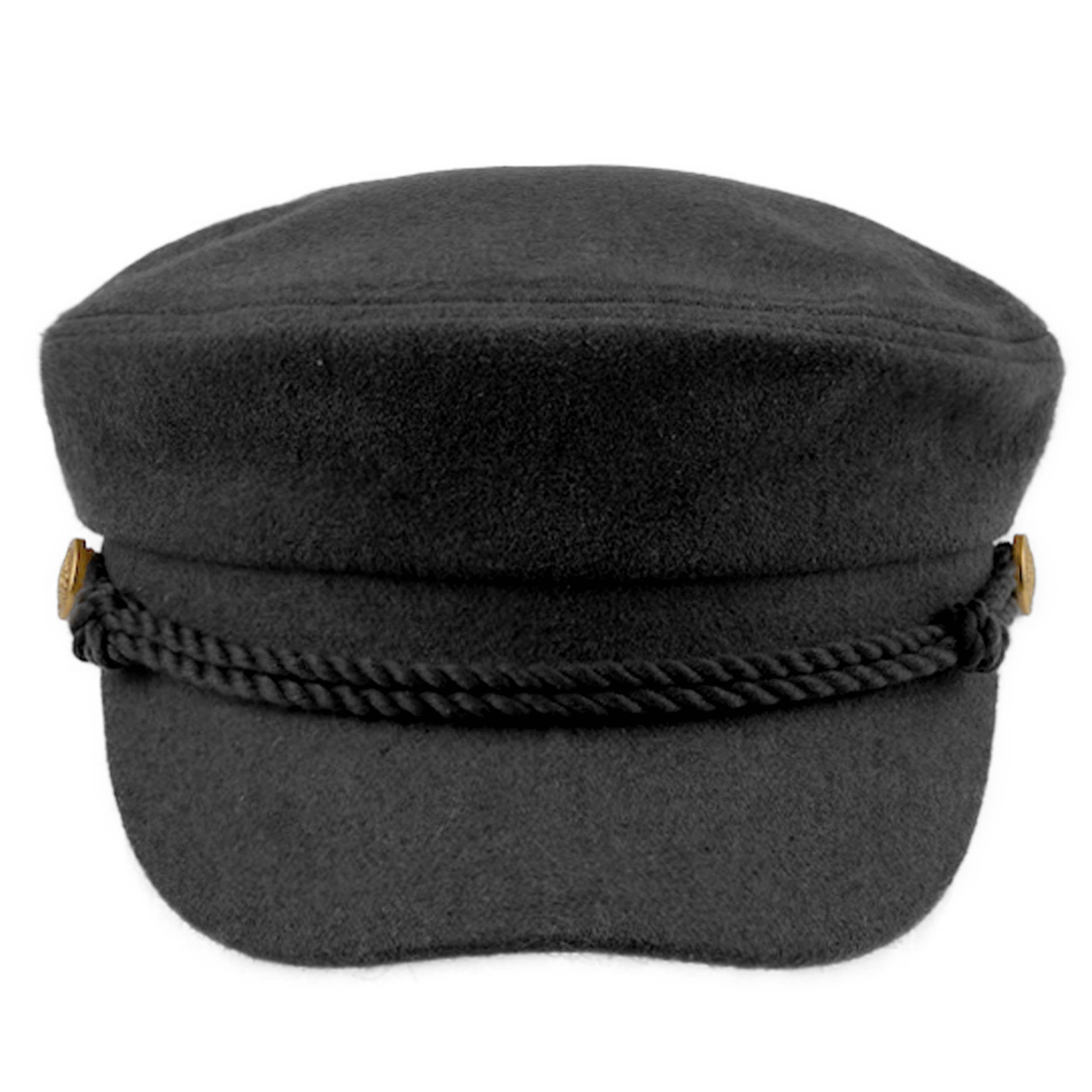 Hana - Wholesale Newsboy/Schoolboy Hat - Women's - C.C Rope with Button Deco Solid Fisherman's Cap0