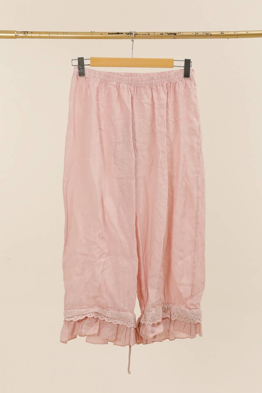 la maison des fibres naturelles - Wholesale Broek - Dames - Elegante broek met opengewerkt borduurwerk 9204 van 100% linnen25