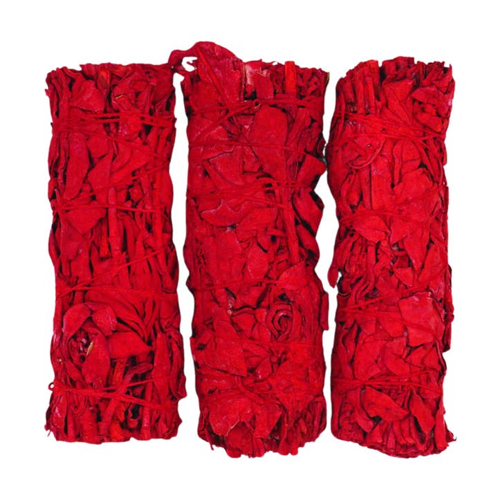 Third Eye Sage - Wholesale Smudge Stick - Dragon's Blood Magic Red Sage 4" Smudge Stick Bundle1