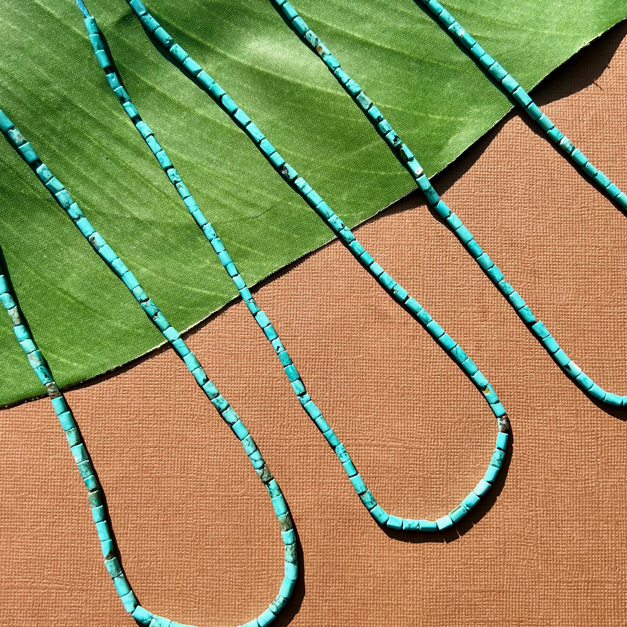 Bead Goes On - Venta al por mayor Cuentas - Cuentas de Tubo Turquesa Verde - 1 Hilo4