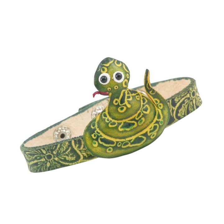 Sunflower Handmade leather inc – wholesale Bangle bracelet – Handmade Leather Snake Bracelet2