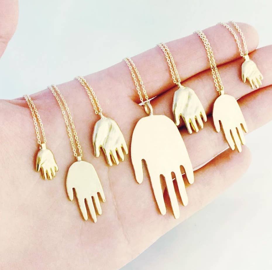 Therese Kuempel Jewelry - Wholesale Pendant/Charm Necklace - Tiny Hand Necklace1