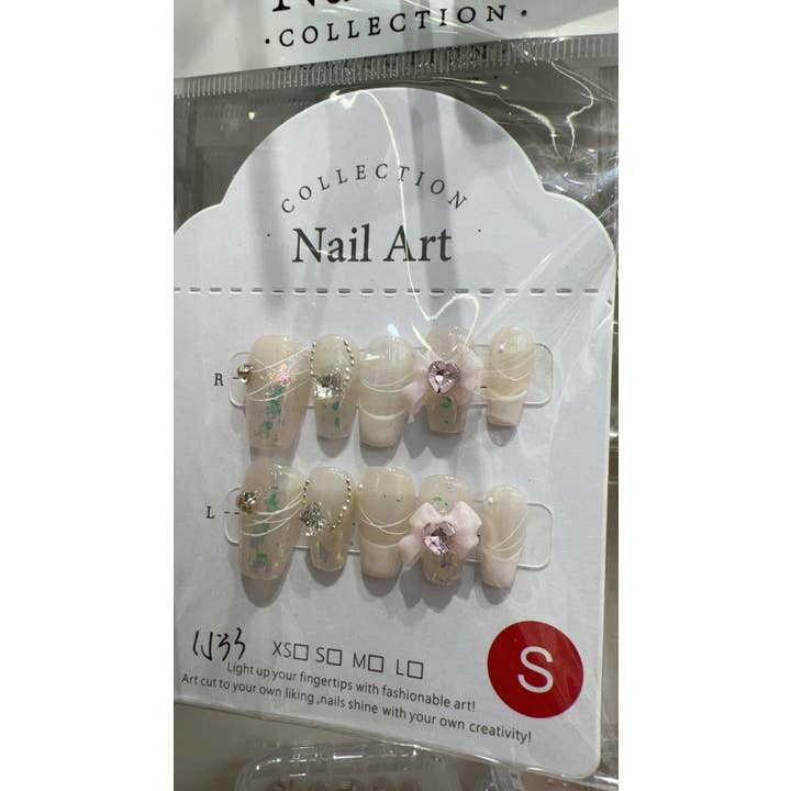 Kids Charm Online - Wholesale Press-On/Fake Nails - HAND MADE WOMEN ACRYLIC NAILS WITH STONES.8