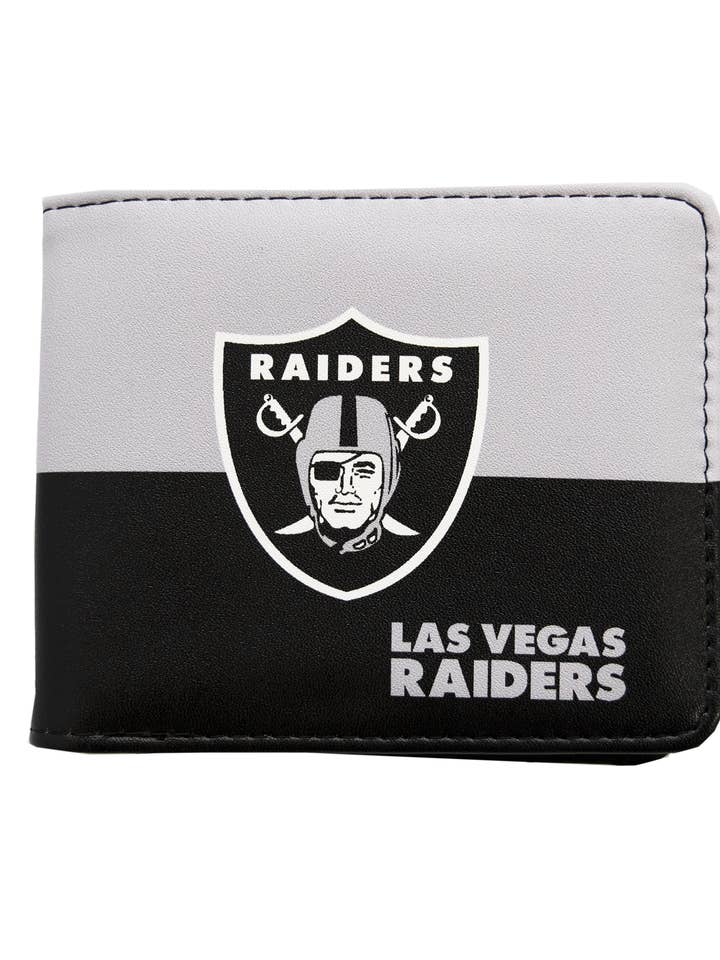 NFL Las Vegas Raiders Bi-Fold Wallet- LV Logo and other Purchase Wholesale raiders. Free Returns & Net 60 Terms on Faire trending on Faire.