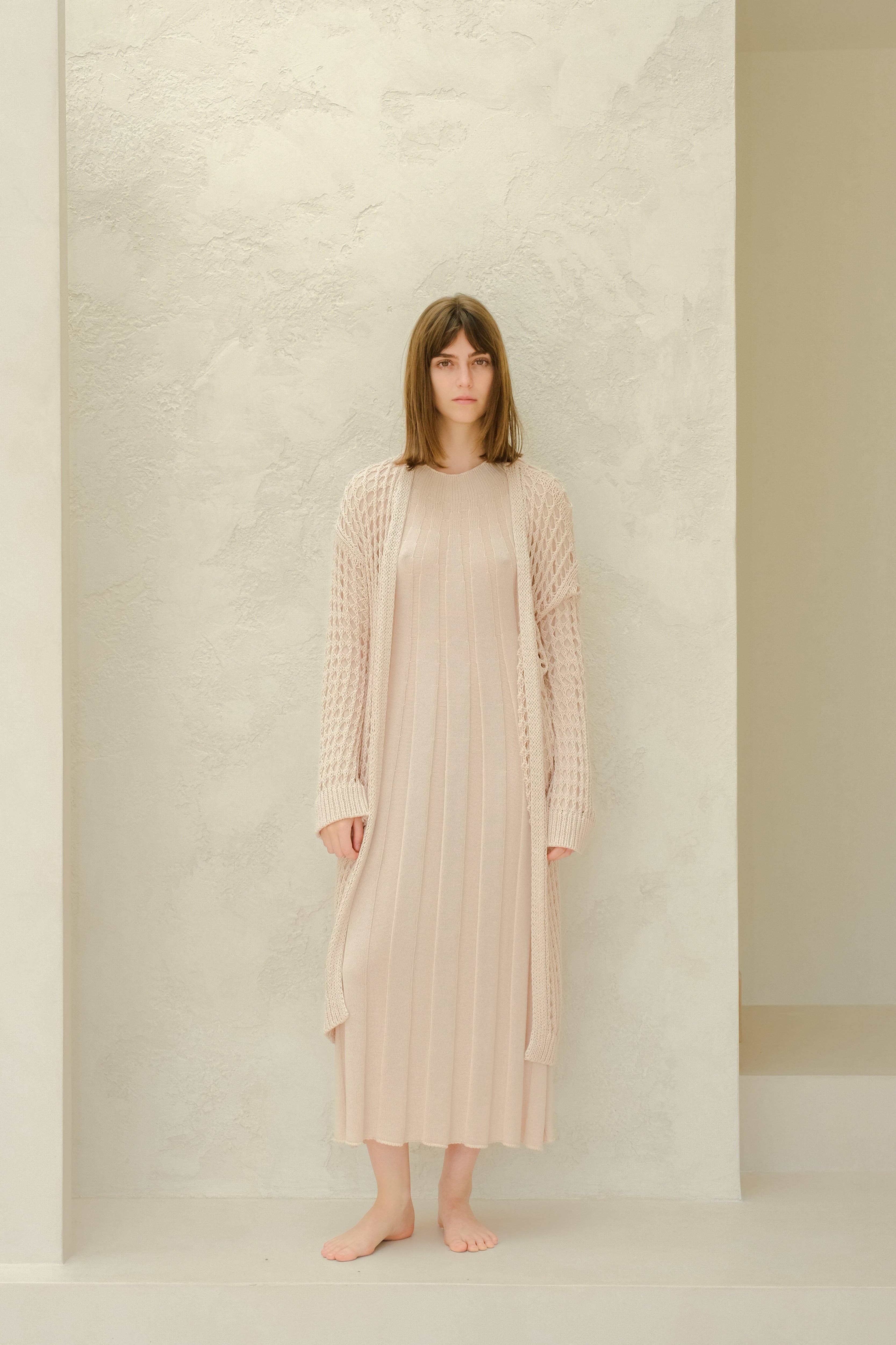 Lèmme – Engroshandel Cardigan - Dame – Fin bomulds hæklet maxi-cardigan38