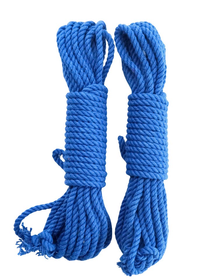 HEMP SHIBARI ROPE - DARK BLUE for wholesale by Lolliwraps