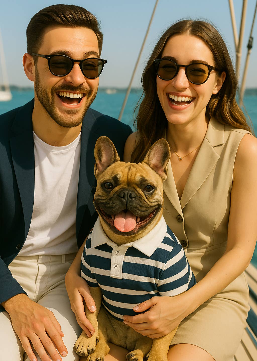 Colette et Gastón pet brand - Wholesale Pet Shirt - Dog - Marinière Dog Polo Shirt XXS to XXL