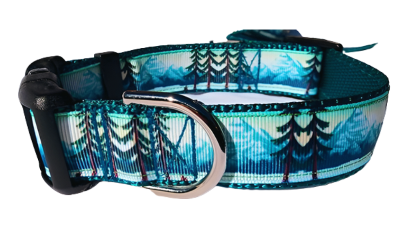 Rocky Mountain Hound - Wholesale Pet Collar - Dog - 1" Mountain Tree Dog Collar, Leash, Martingale, or Harness3