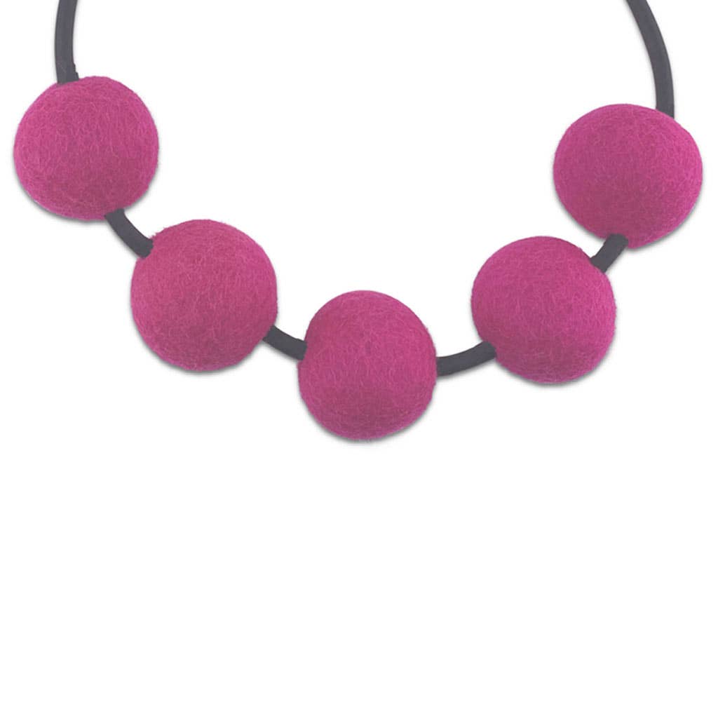 Frank Ideas – wholesale Bib necklace – FELT, bold color, fashion statement necklace CHUNKY 52
