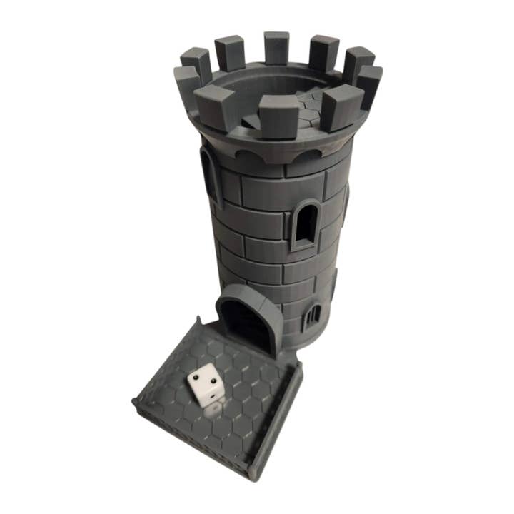 NEW - Traditional dice tower with platform for wholesale by CJECOPLAY INC.