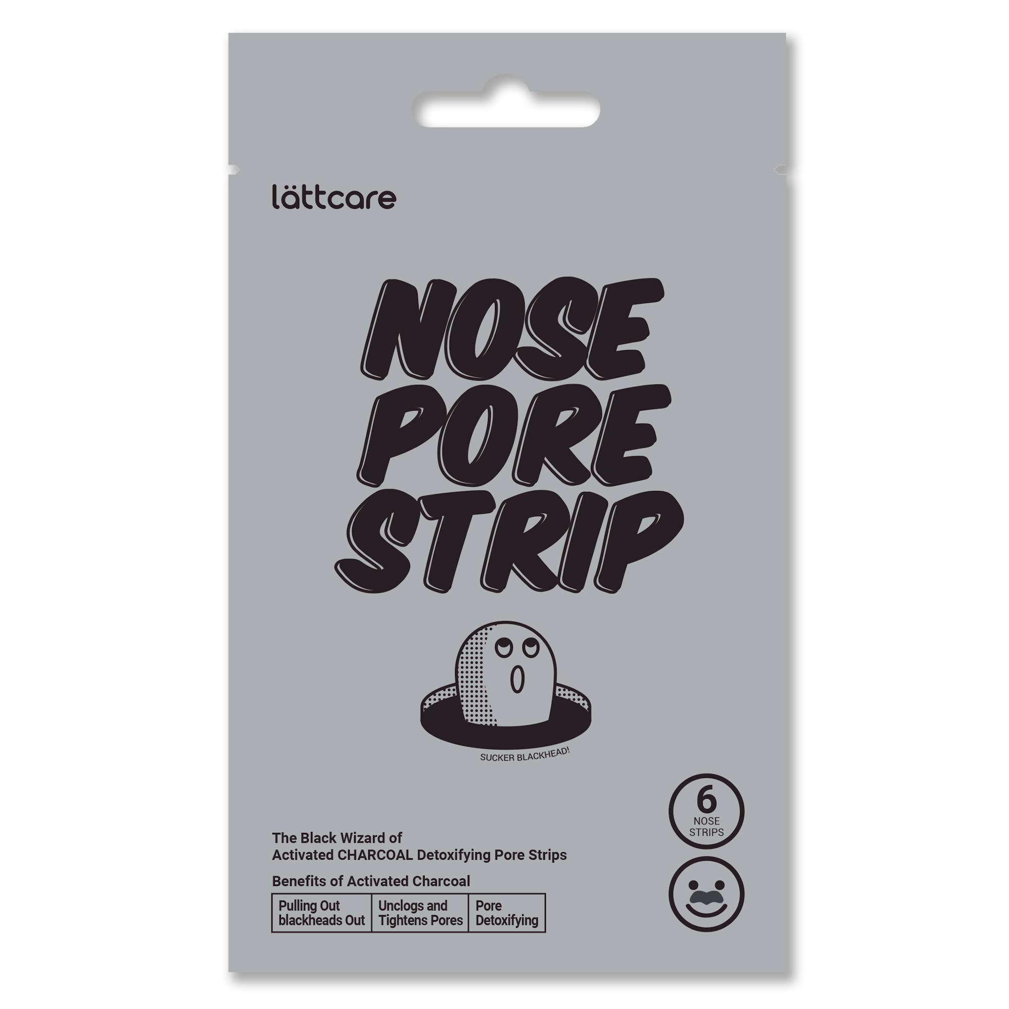 Simplebeautylab Inc - Wholesale Skincare Face Mask - lattcare Charcoal Nose Pore Strips 6 Ct0