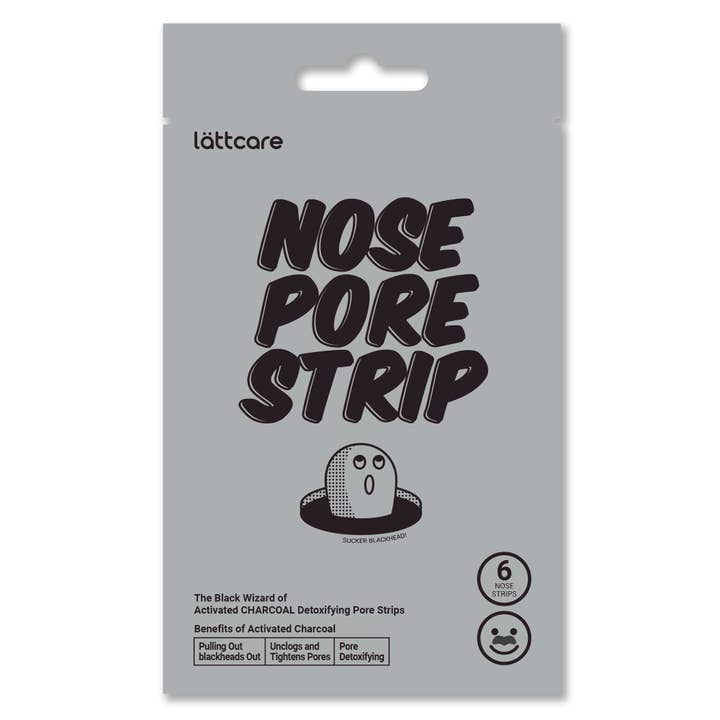 Simplebeautylab Inc - Wholesale Skincare Face Mask - lattcare Charcoal Nose Pore Strips 6 Ct