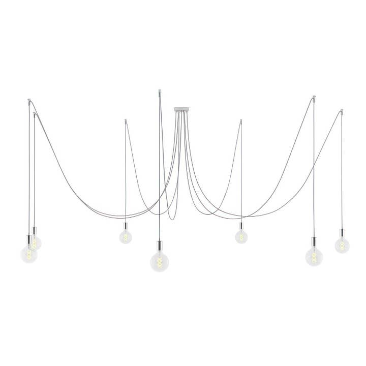 Spider - Multi-drop pendant lamp with 7 drops Made in Italy for wholesale by LIGHTINUP S.R.L.