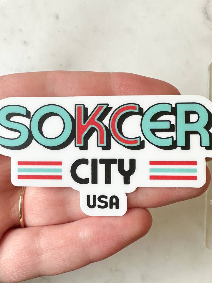 KC Current Women’s Soccer Weatherproof Sticker| Kansas City for wholesale by Vandy Visuals Shop