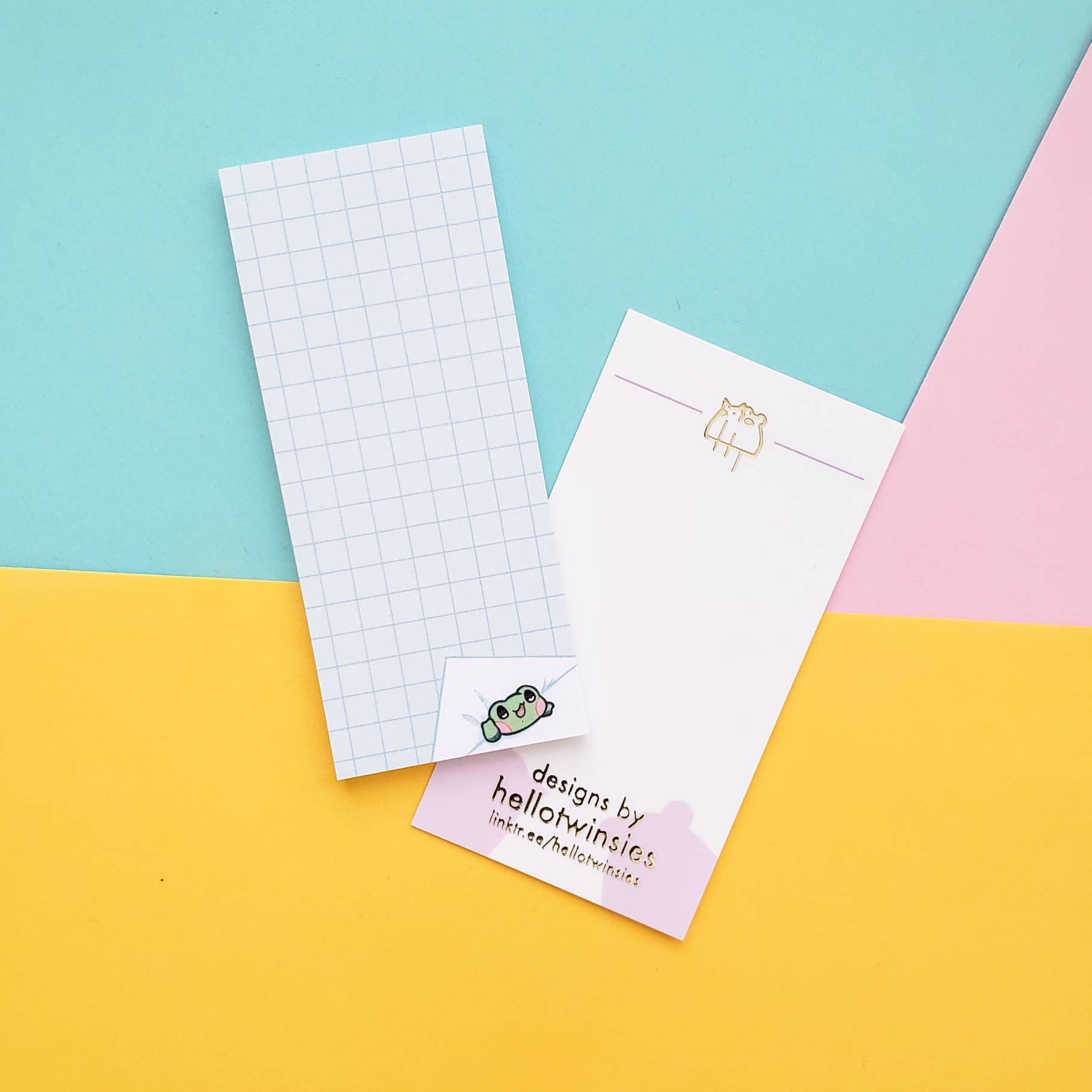 HelloTwinsies - Wholesale Kladblok - Diverse slanke memoblokken met kikkerthema4