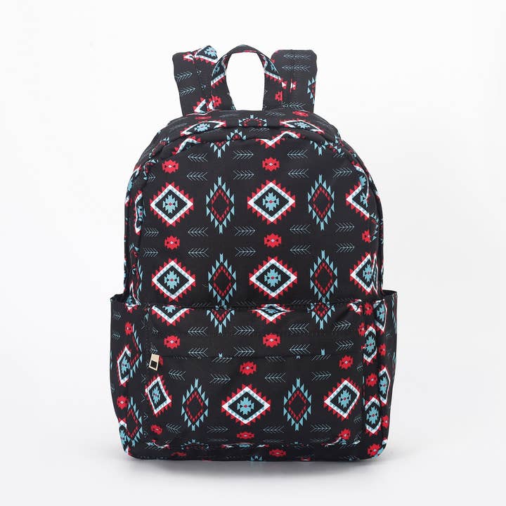 sassy kids palace - Wholesale Backpack - Kids - Kids Western Aztec Pattern Black Backpack