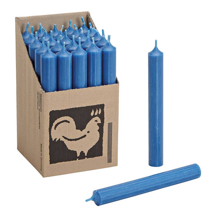 Candela a stelo petrolio colorata Ø 2x18 cm Durata di combustione ca. 8 ore. per la vendita all'ingrosso da parte di Wurm