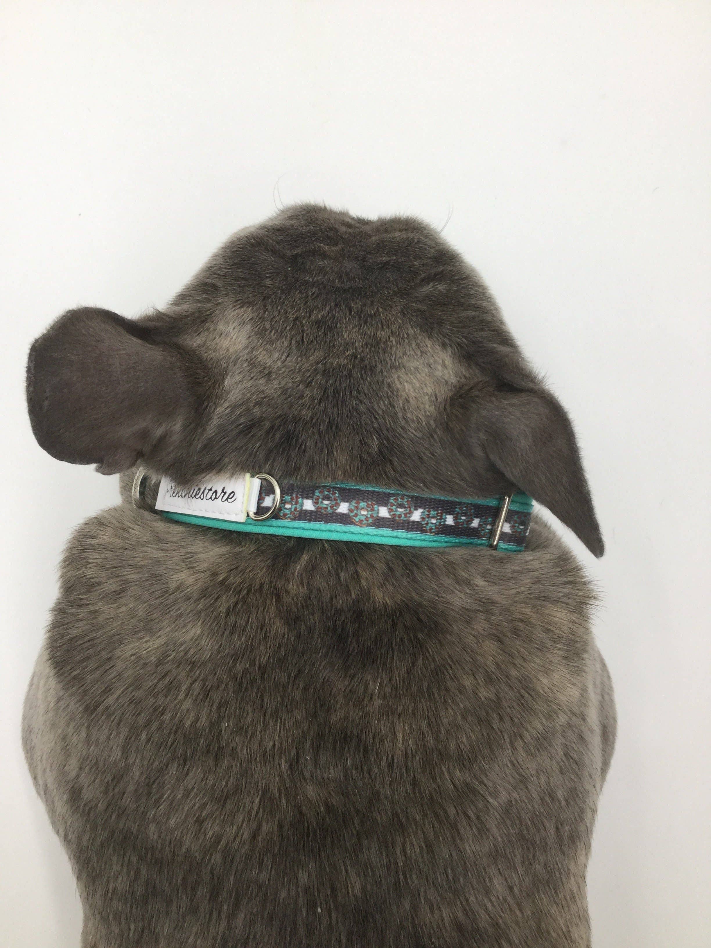 Frenchiestore - Wholesale Pet Collar - Dog - Pet Dog Breakaway Collar | Frenchie Love in Teal1