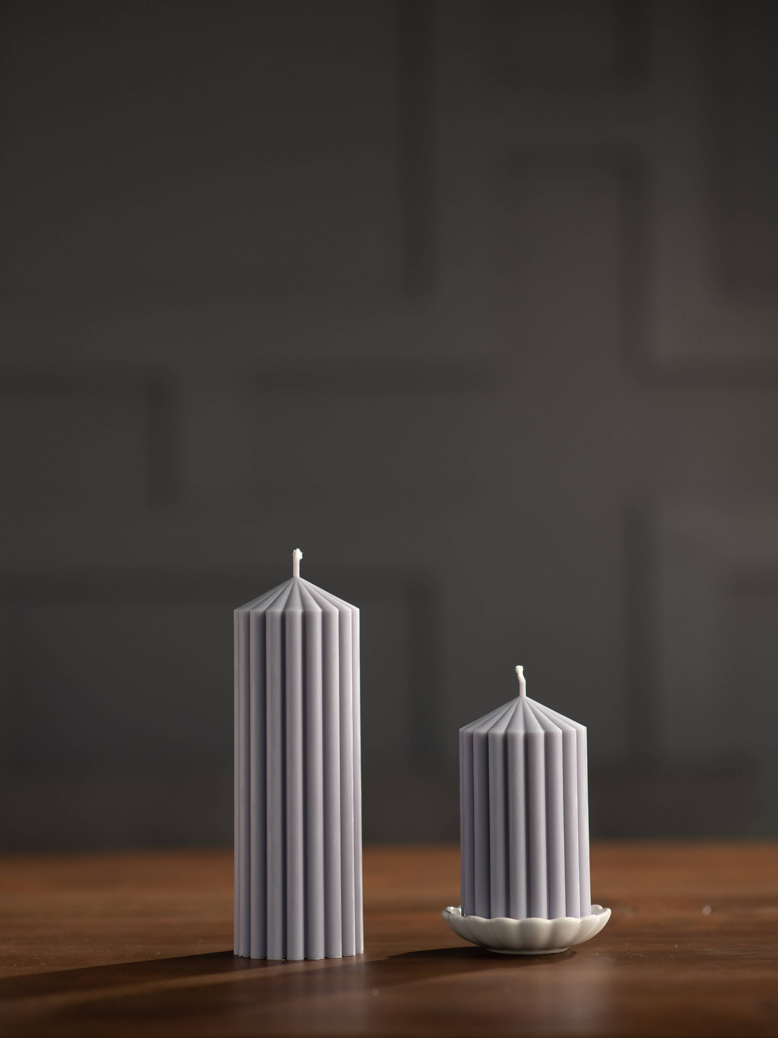 ZOETSTUDIO - Wholesale Pillar Candle - Large Ribbed Pillar Candles | Soy Wax | 110 hrs burn time3
