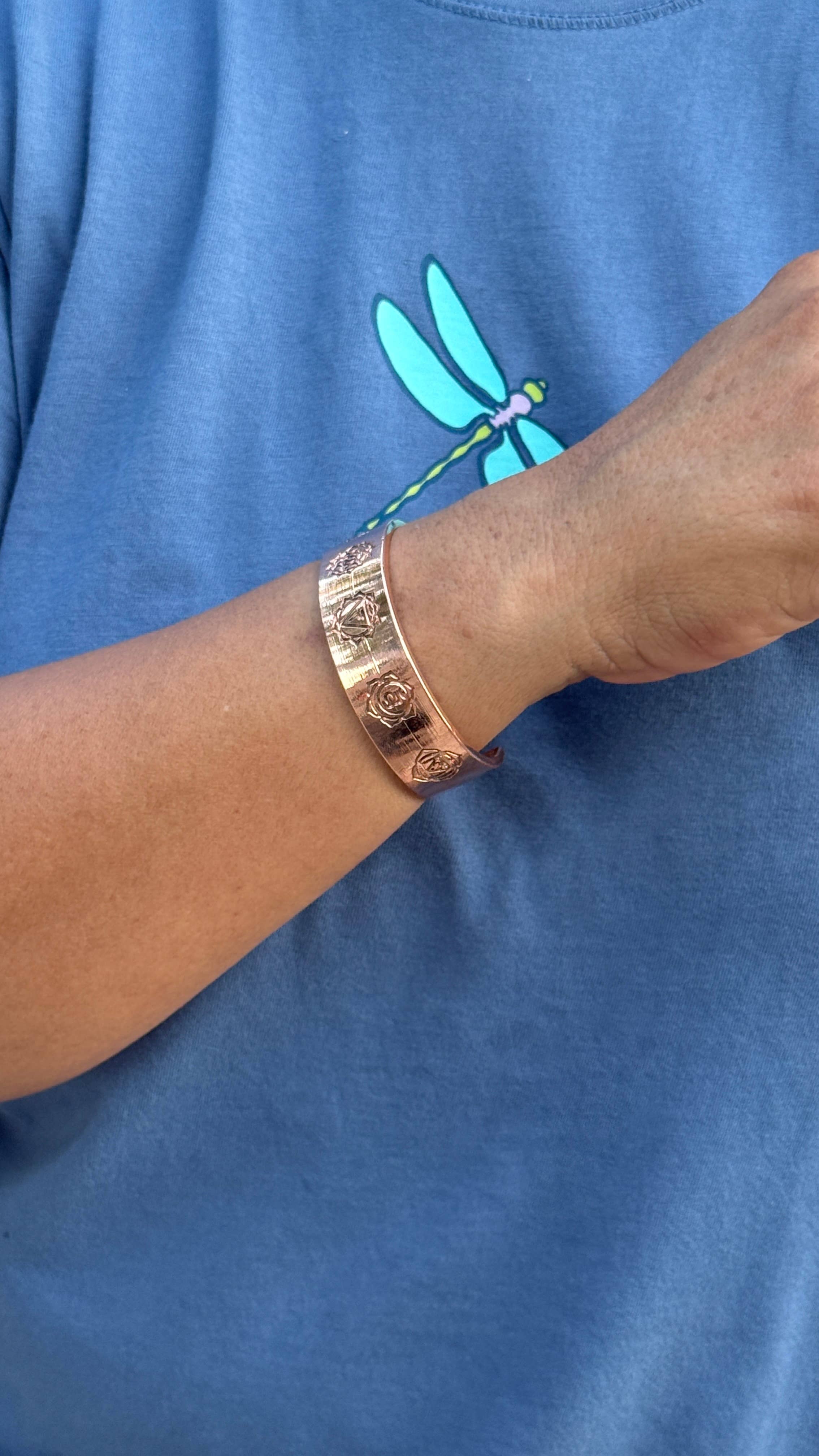 Lungta Imports - Wholesale Cuff Bracelet - Solid Copper Magnetic Therapeutic Bracelet – Adjustable 1