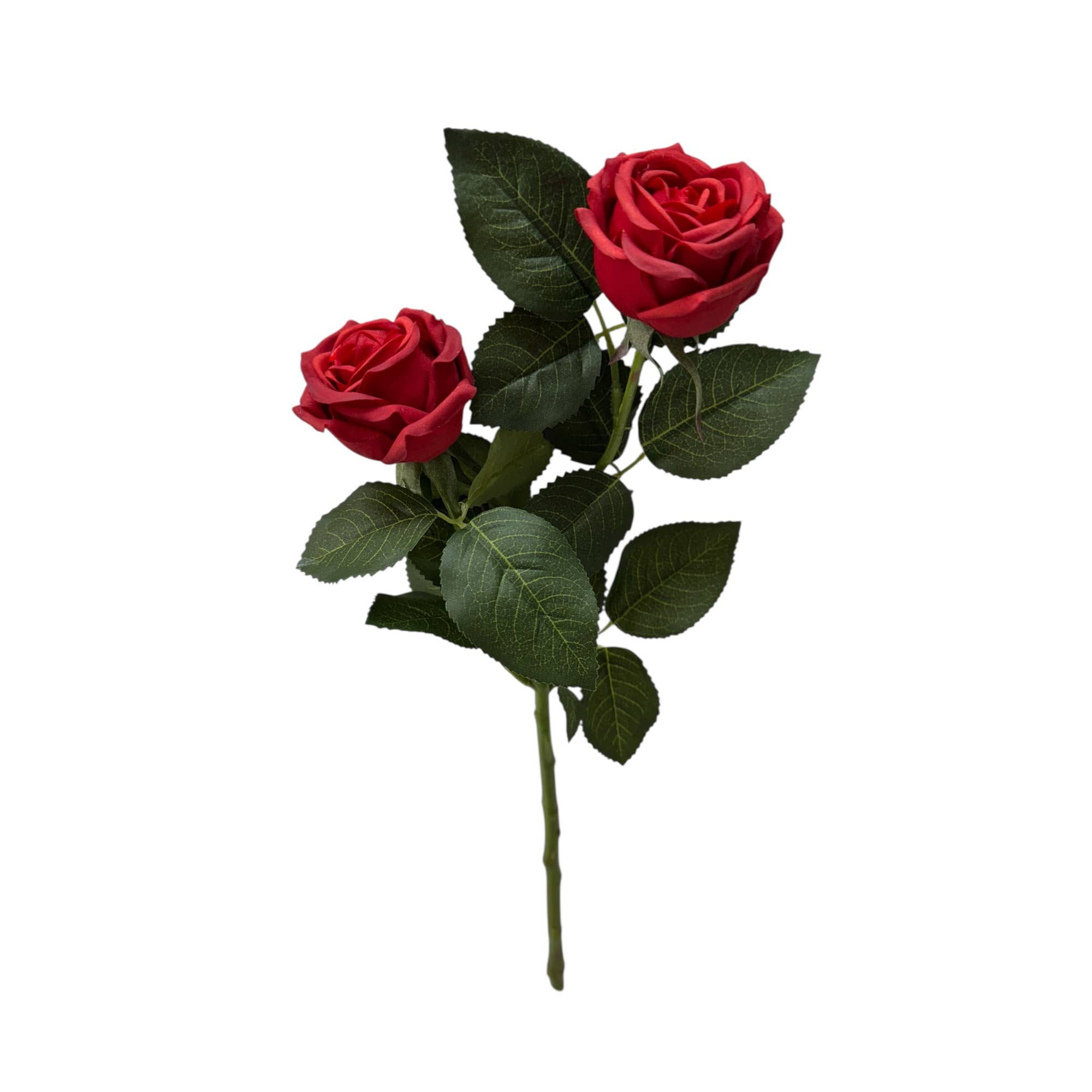 Angel Isabella - Wholesale Artificial Flowers - 16"Real Touch Garden Tea Rose with 2 sprays2