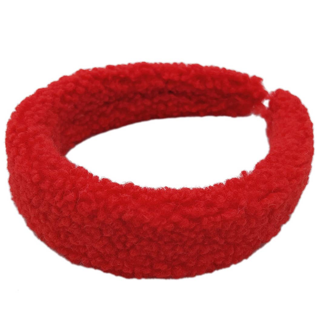 Fashion City – wholesale Pannband - Dam – Solid färg Sherpa pannband8