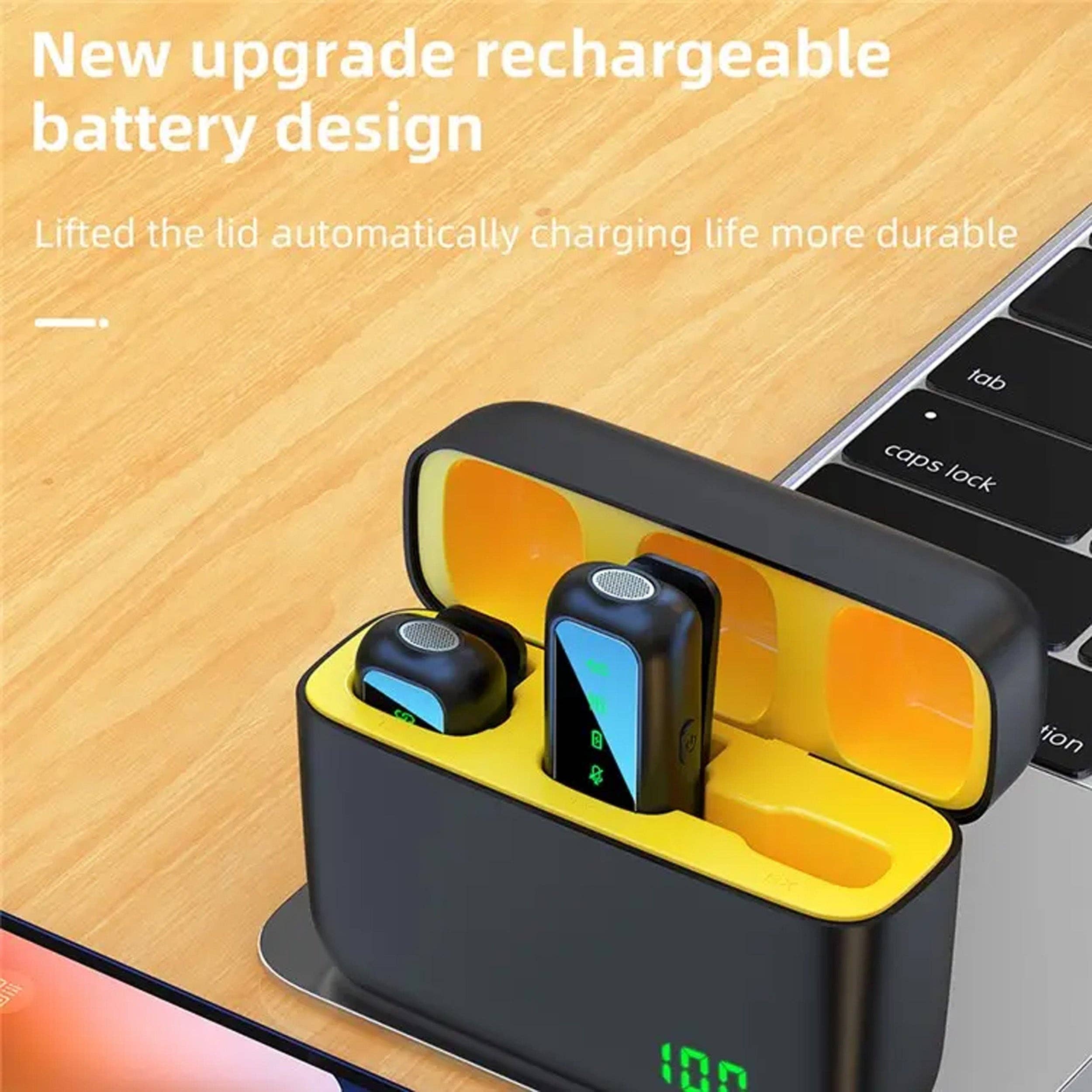 GulleeGadgets - Wholesale Lapel Pin/Button - SX6 Digital Wireless Lapel Mic Set For Type-C & IPhones9