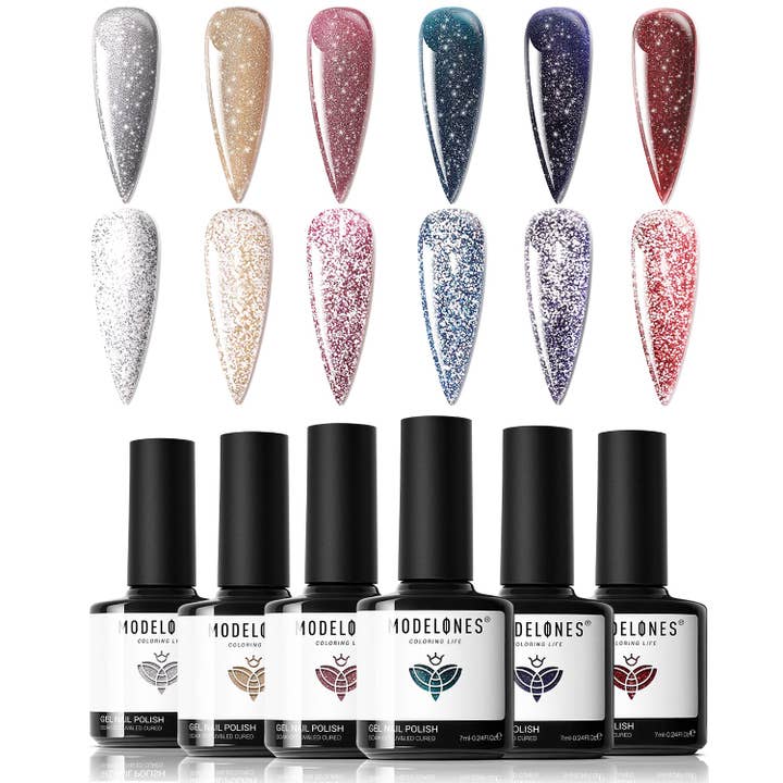 In The Spotlight - 6 Shades Gel Nail Polish Set for wholesale by Modelones