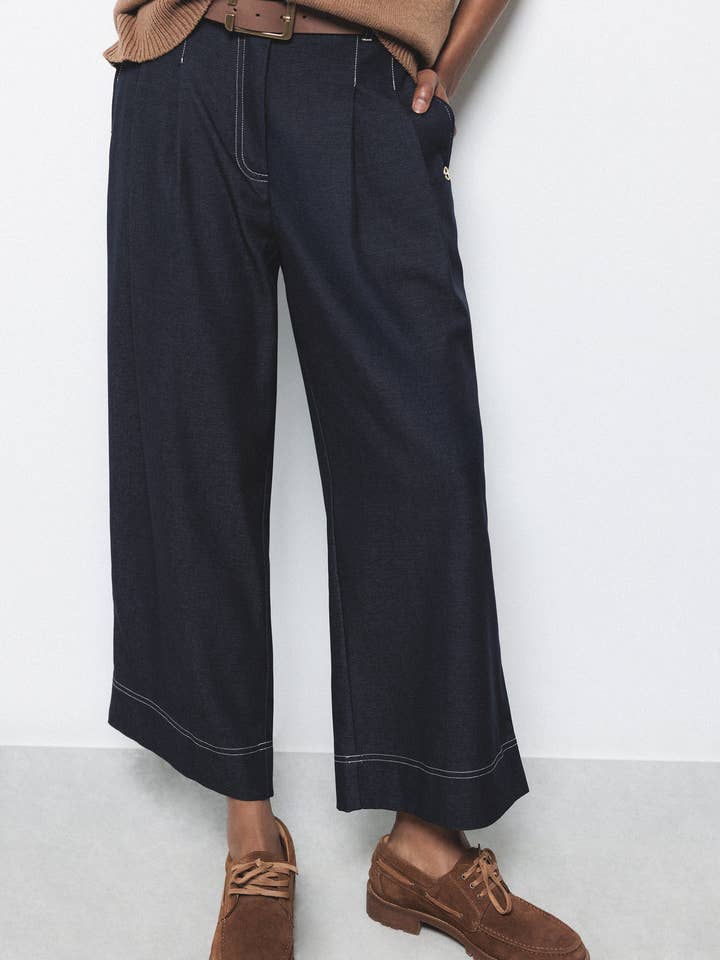 Wide Denim Trousers (451859-45) for wholesale by Lanidor