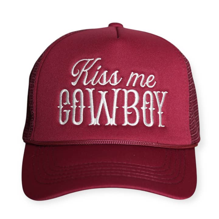 Kiss Me Cowboy Trucker Hat and other Purchase Wholesale kiss me cowboy. Free Returns & Net 60 Terms on Faire trending on Faire.