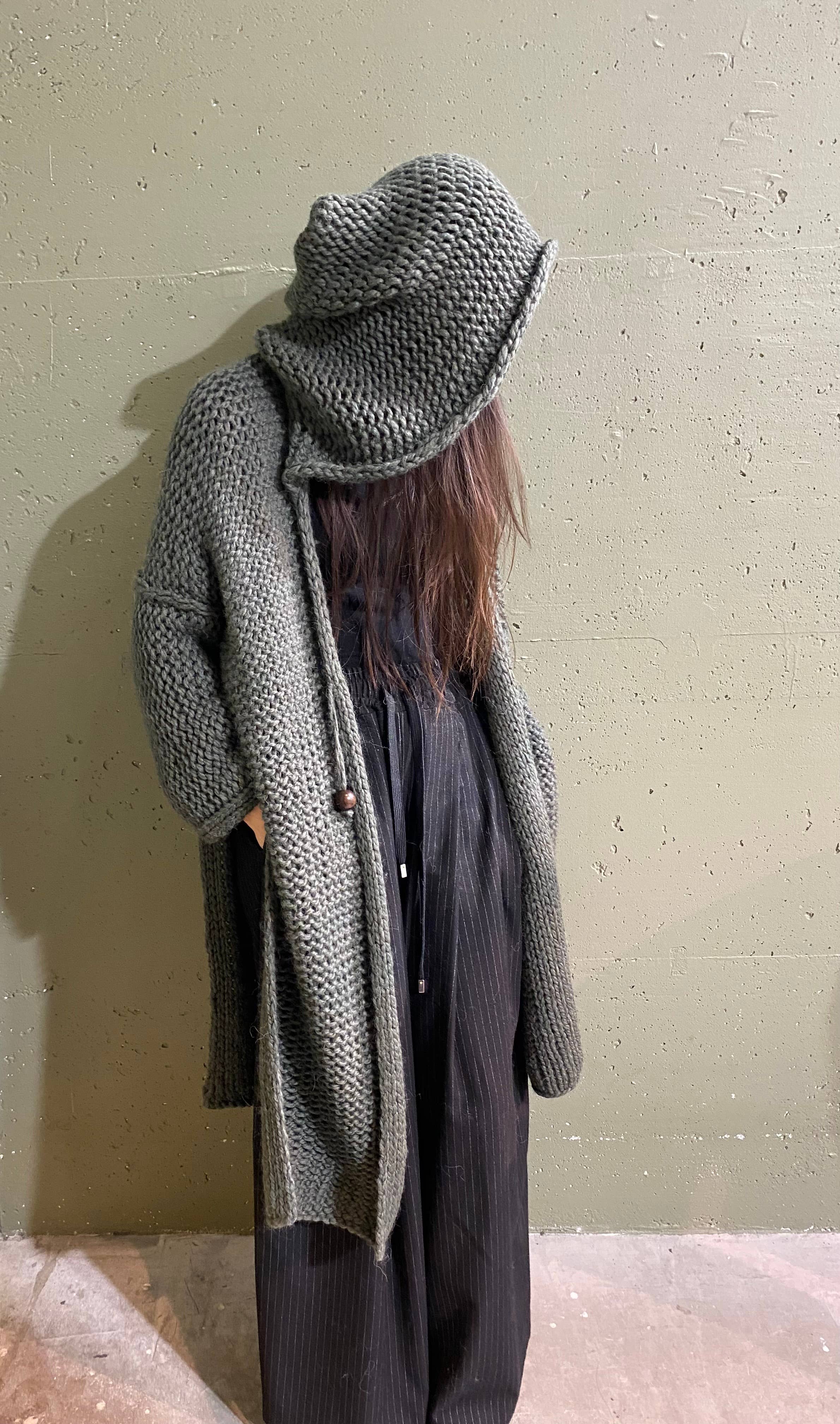 NOGOON – Kimono - Mulher por atacado – Kimono de alpaca e lã YUL1