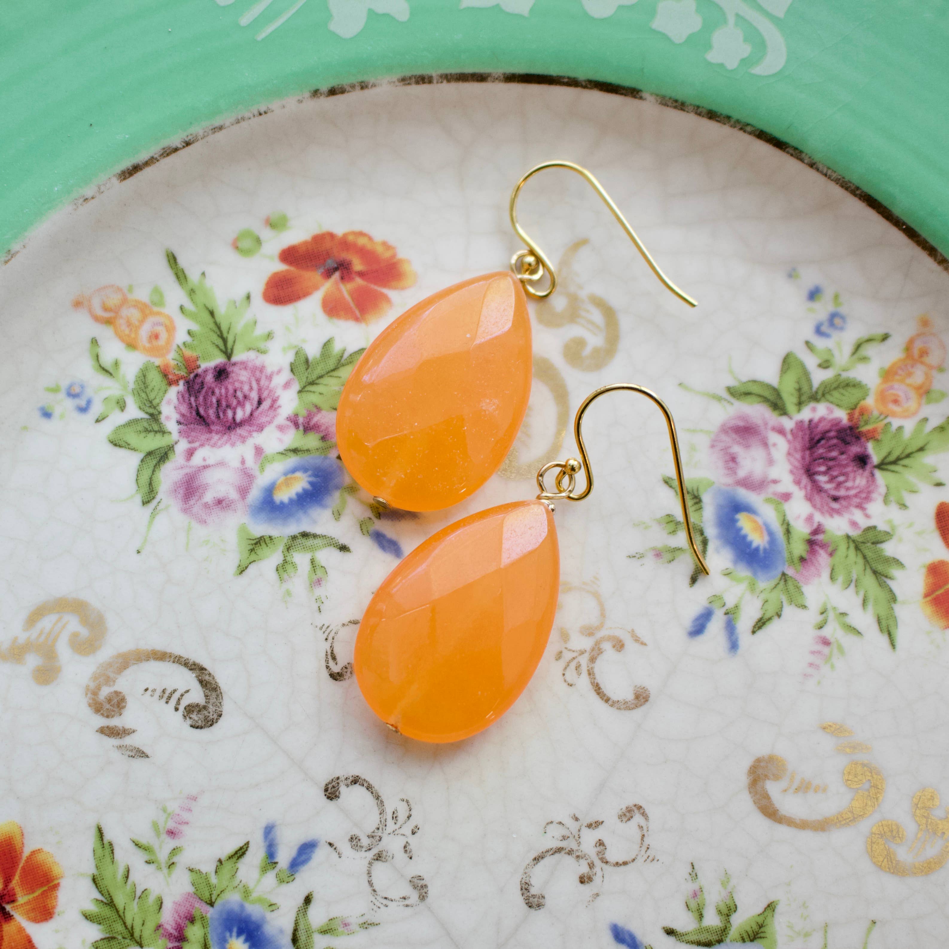 a.v. max - Wholesale Dangle Earrings - Serena Statement Semi Teardrop Earrings29